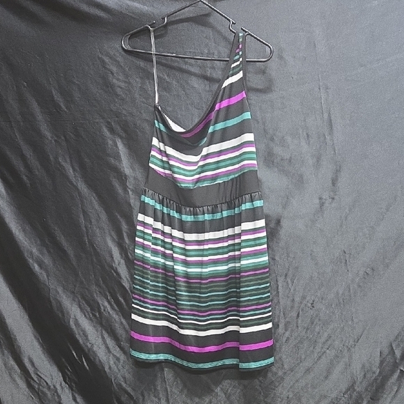 BeBop Black and Purple Striped Tank Top - Picture 1 of 4